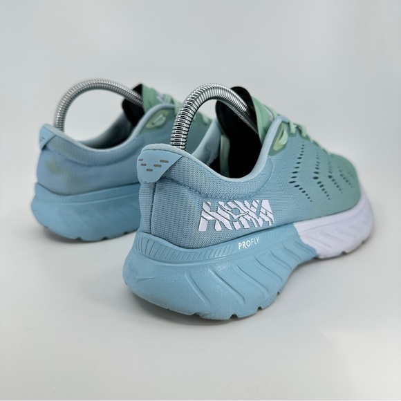 Womens Hoka One One Mach 2 Running Shoes Blue/Green Size 7.5 - Picture 5 of 11